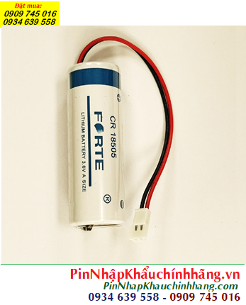 FORTE CR18505, Pin nuôi nguồn PLC FORTE CR18505 Lithium Manganese Dioxide 3v 2500mAh chính hãng